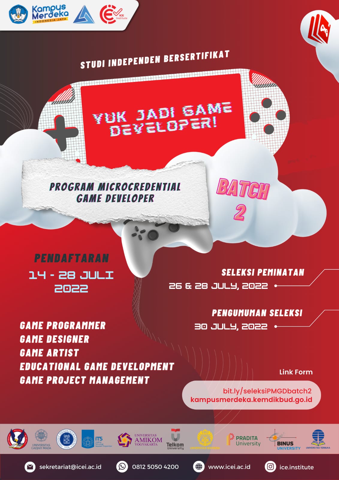 Microcredential Game Developer ICE Institute - Batch 2